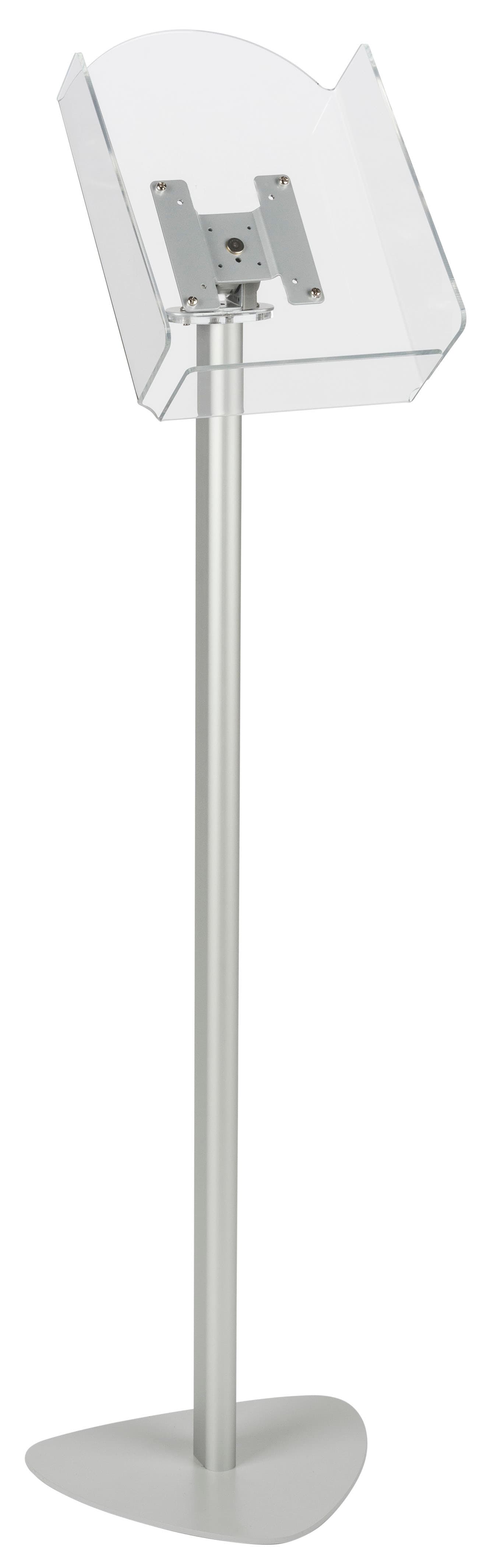 Lobby Magazine Stand with Silver Post & Base