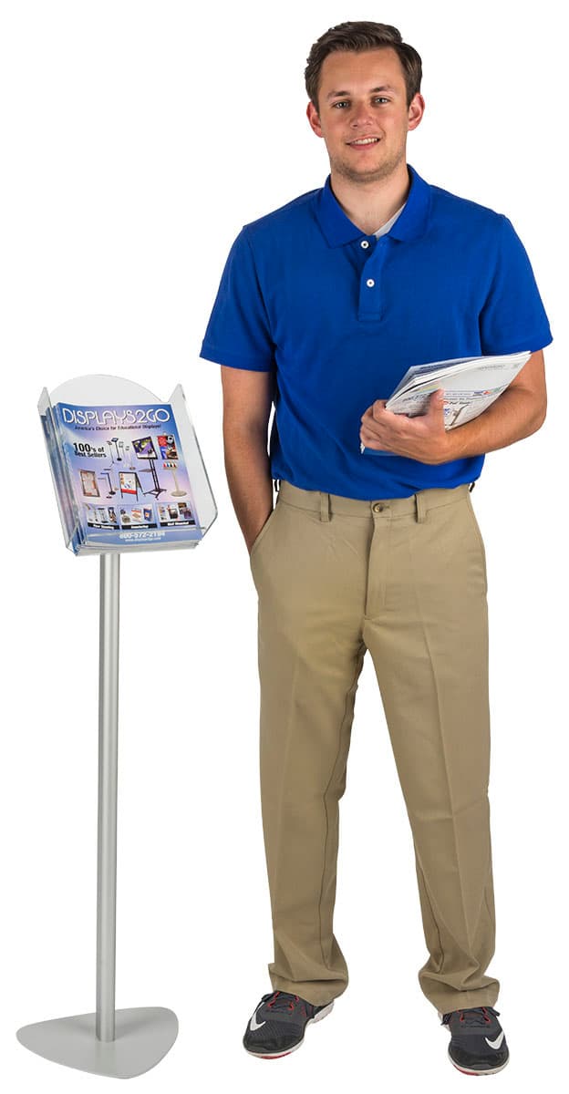 48"h Lobby Magazine Stand 