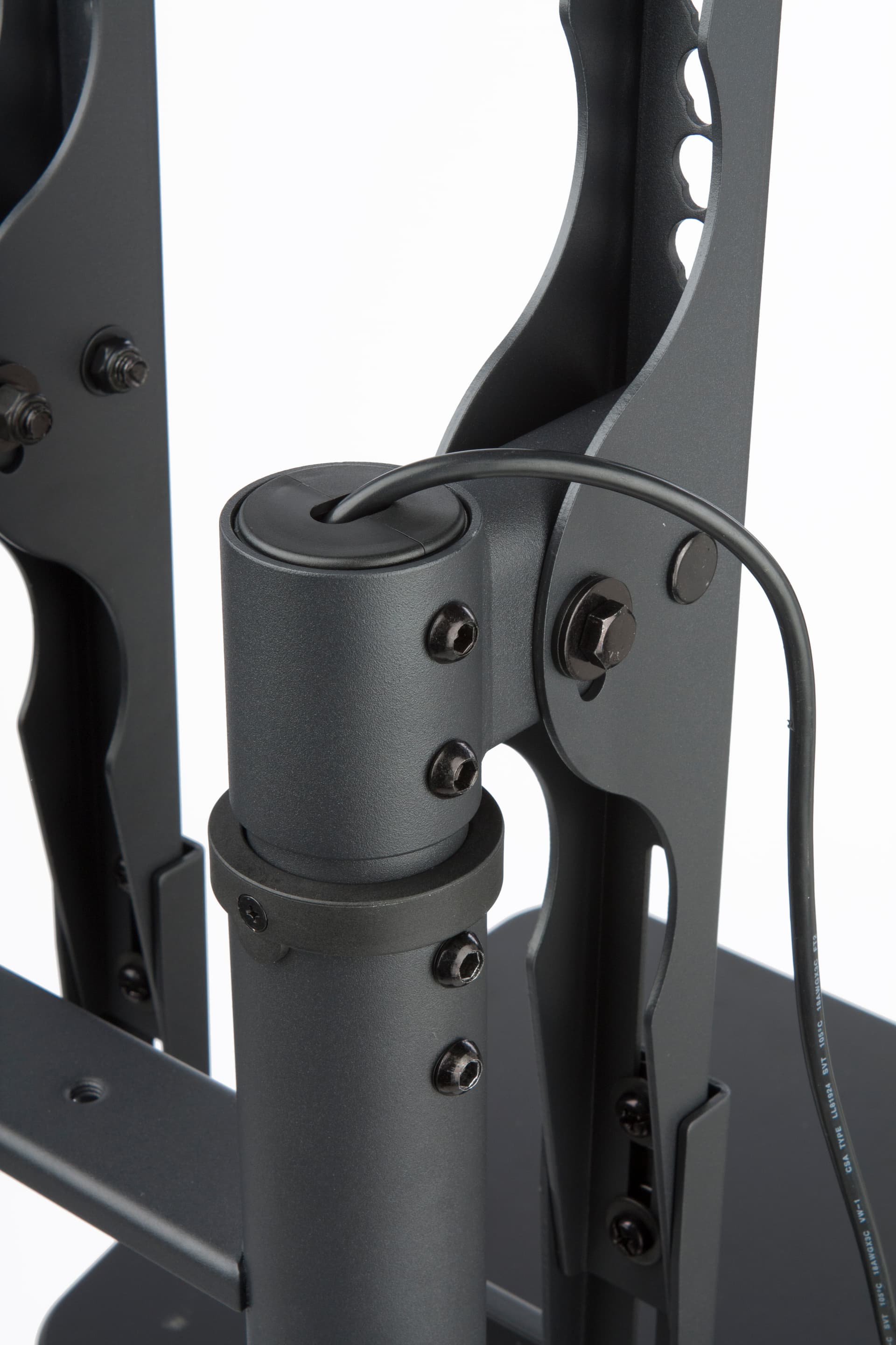 Dual Monitor Stand with Hidden Power Cord