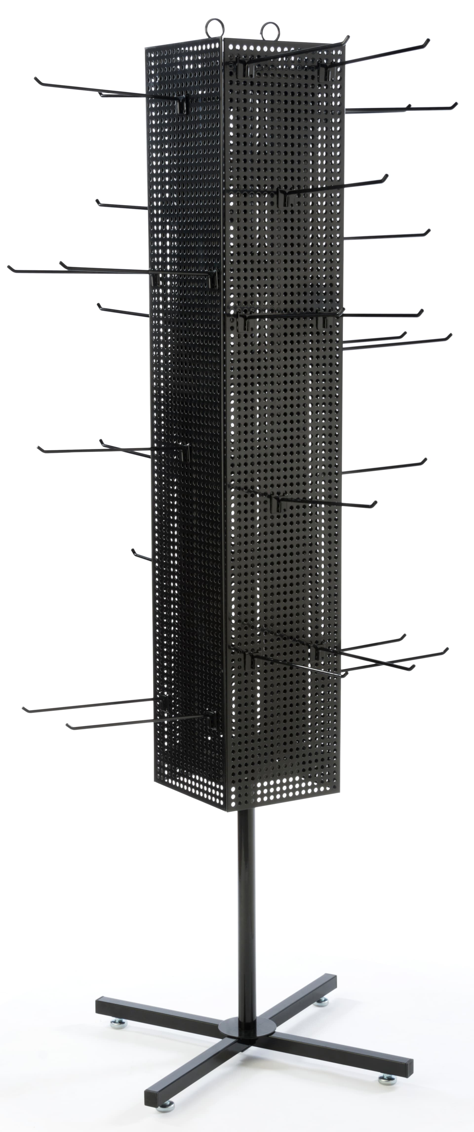 Black Pegboard Display Rack- Spinning