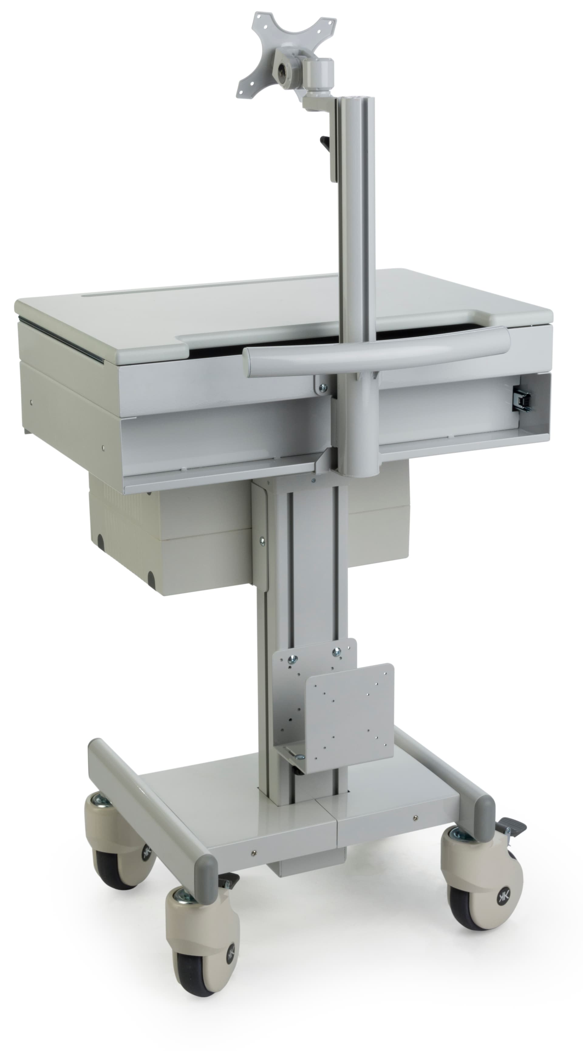 Medical Computer Workstation with CPU Holder
