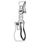 4.5-Inch Clip-on Sign Holder with Rotating Ball Joint, Holds 0.5" Cardstock - Clear