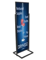 Floor Standing Black 22" x 69" Poster Stand