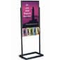 22" x 28" Floor Standing Poster Holder with 5 Literature Pockets