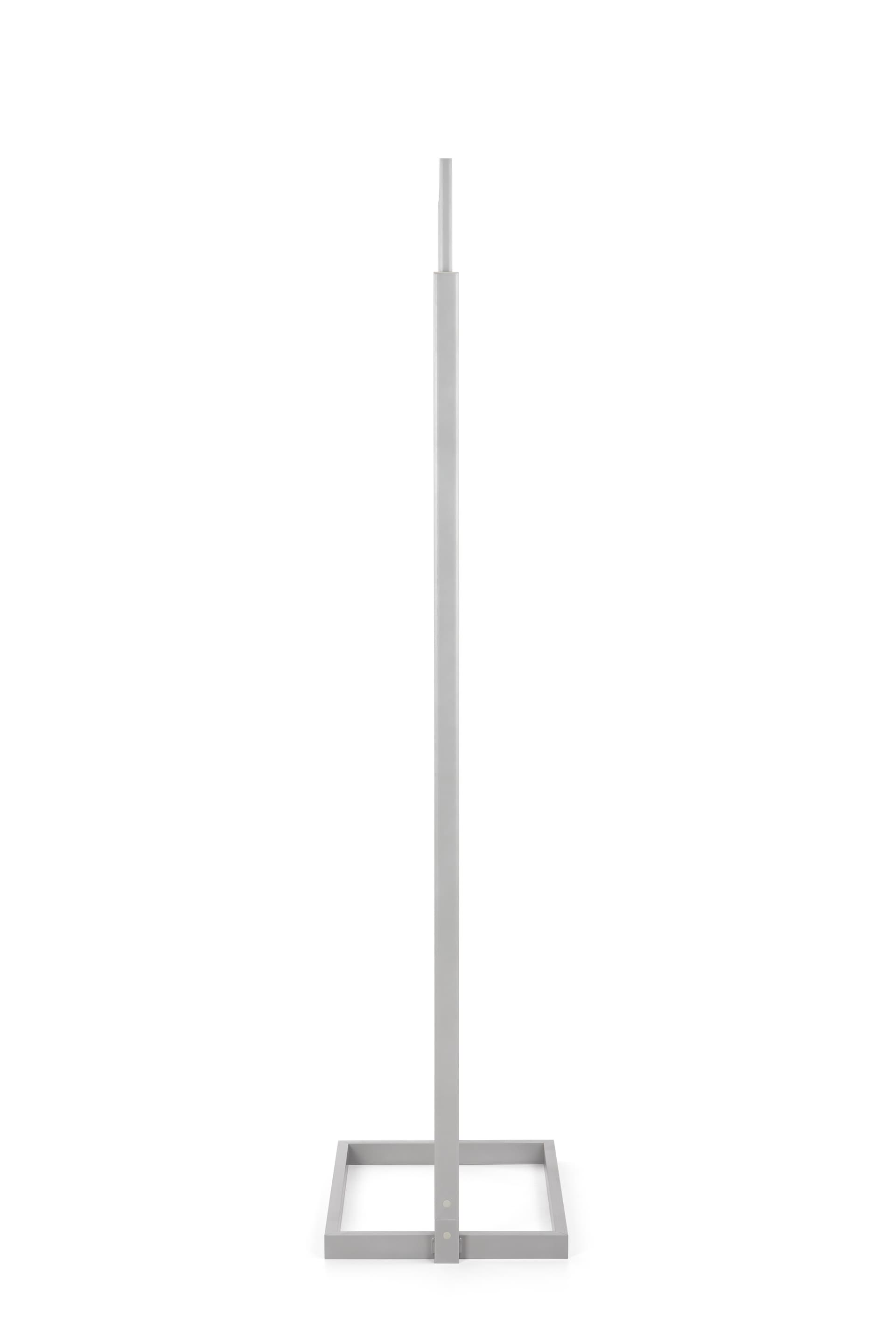 Silver 18" x 24" poster display stand with slim profile