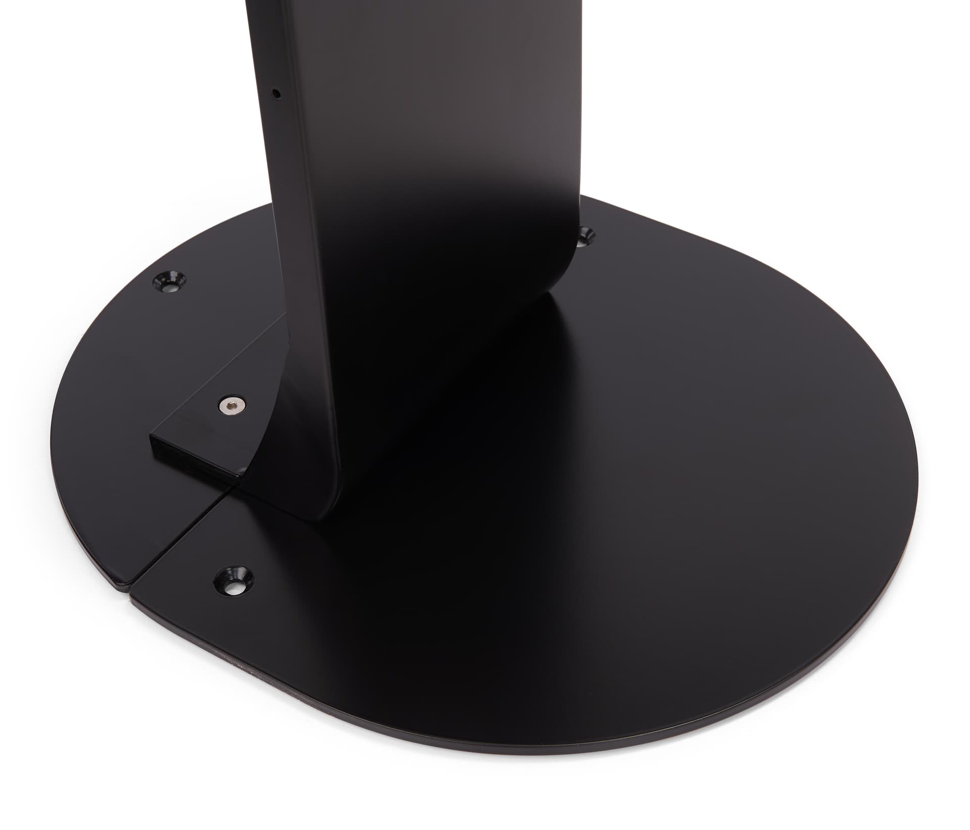 Magnetic tablet kiosk stand with floor mounting option