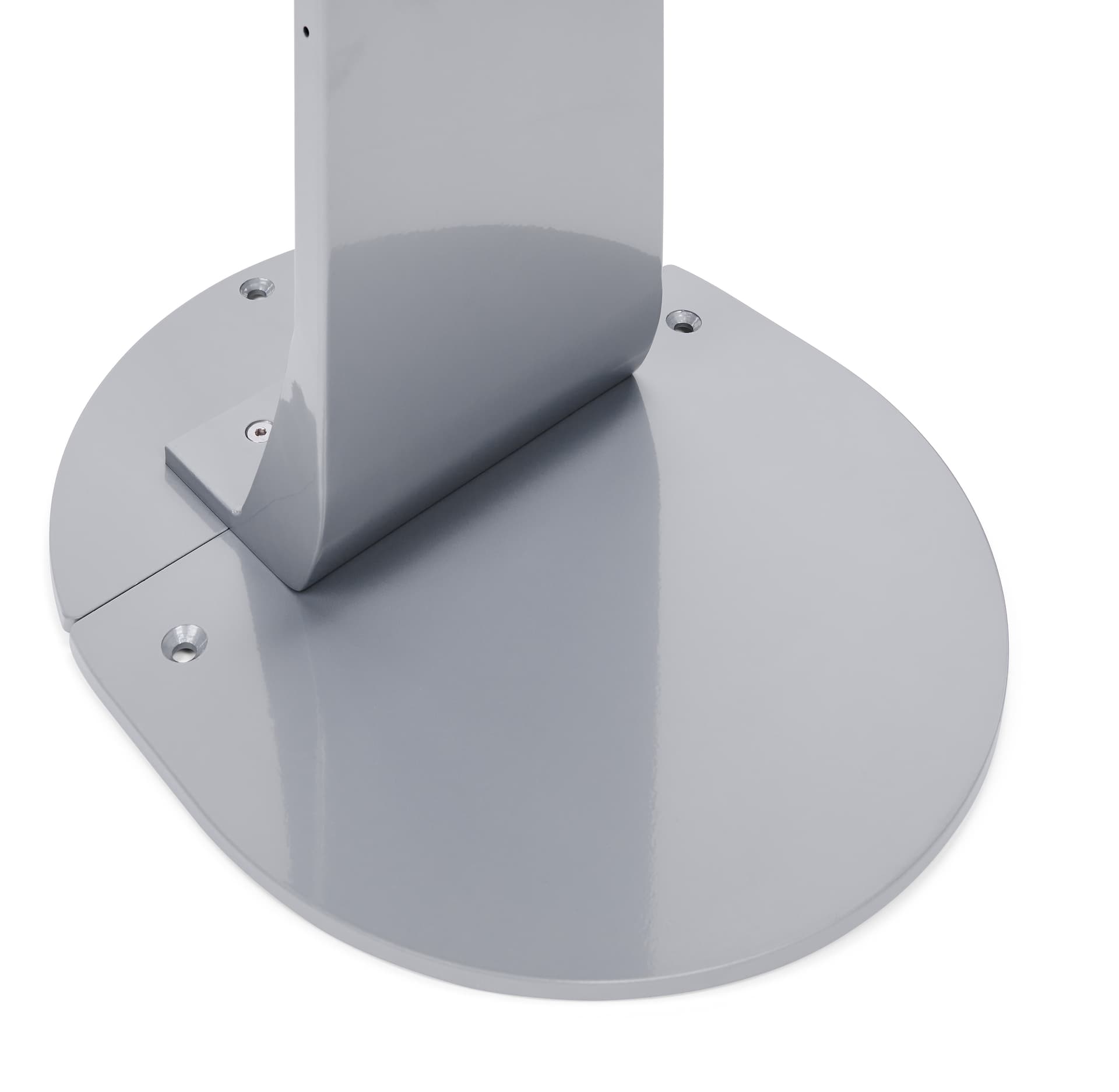 Magnetic tablet kiosk stand with overall weight of 30 pounds
