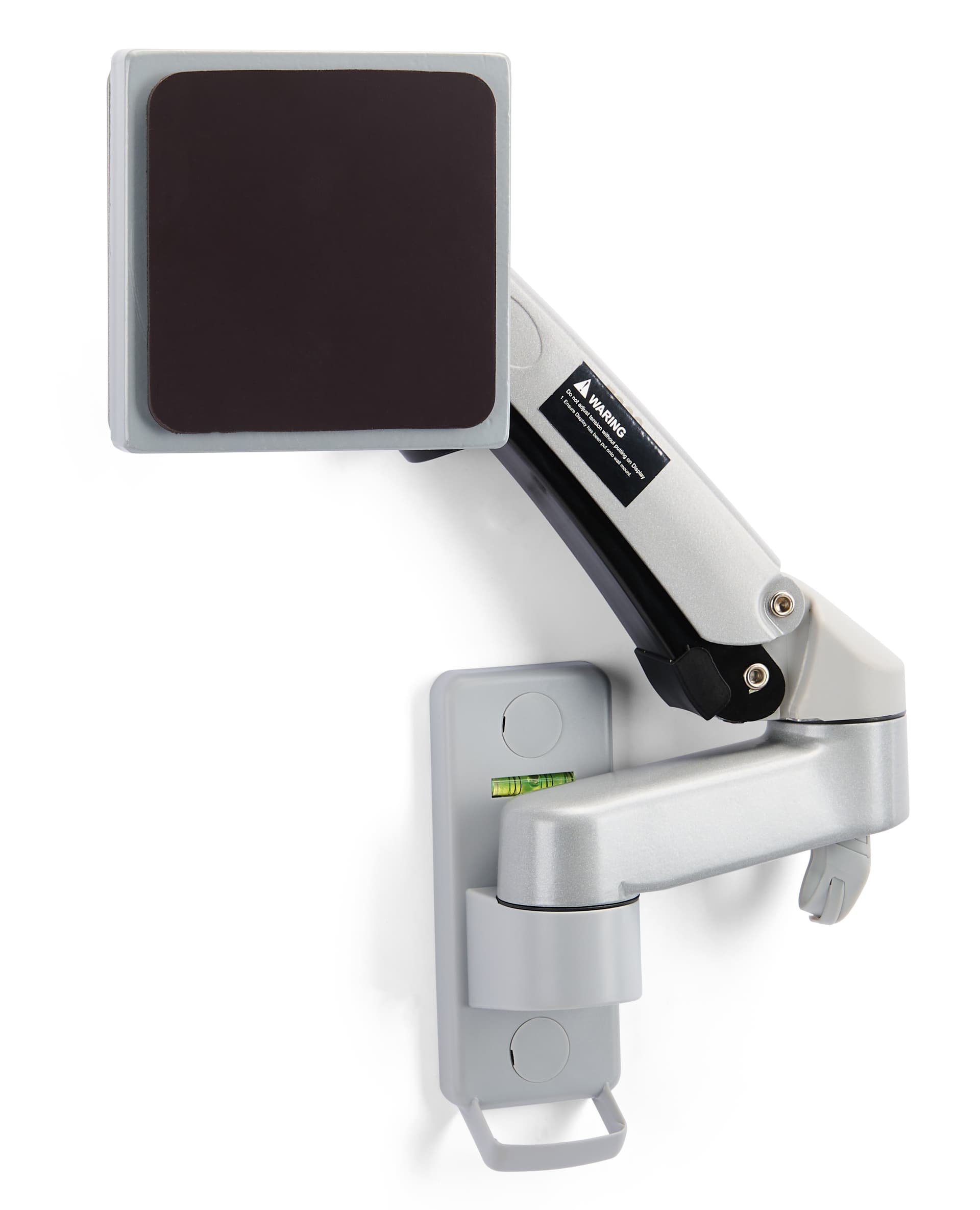 Articulating arm tablet mount with overall weight of 10 pounds