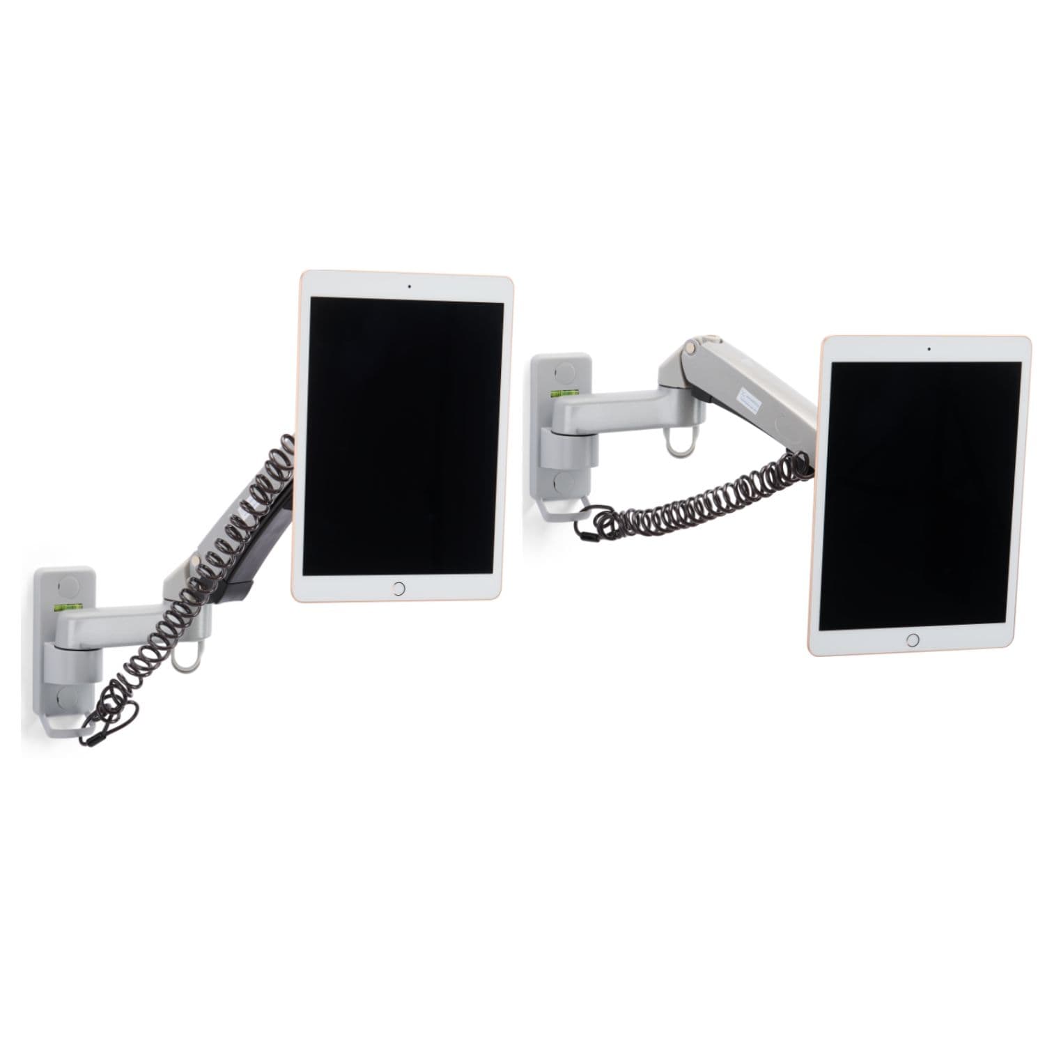 Articulating arm tablet mount with anti-theft system