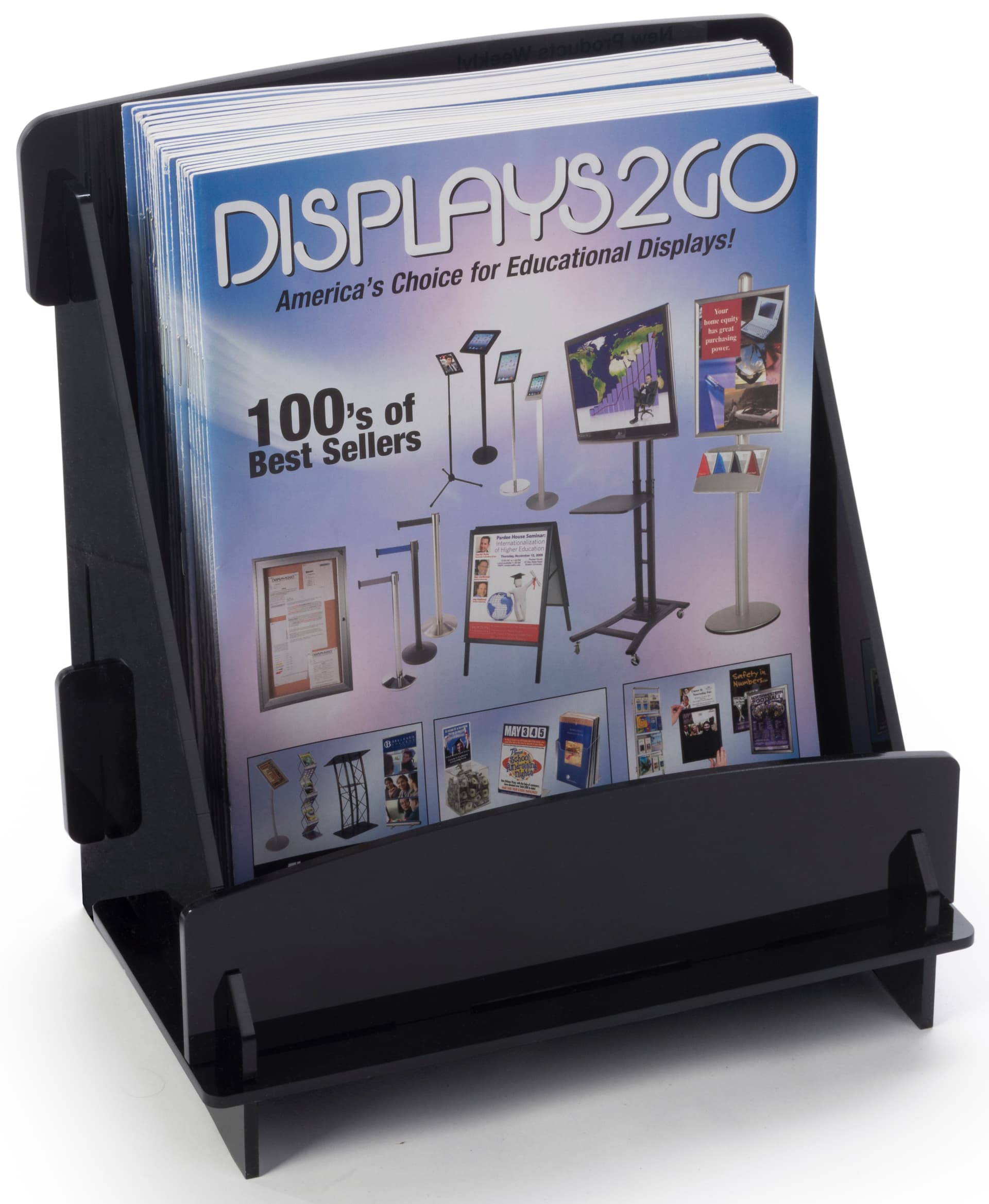 Flat Pack Magazine Holder with 8.75" Wide Pocket
