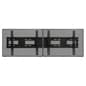 Video Wall Mount for (2) 32" TV Screens, Tilting Bracket - Black