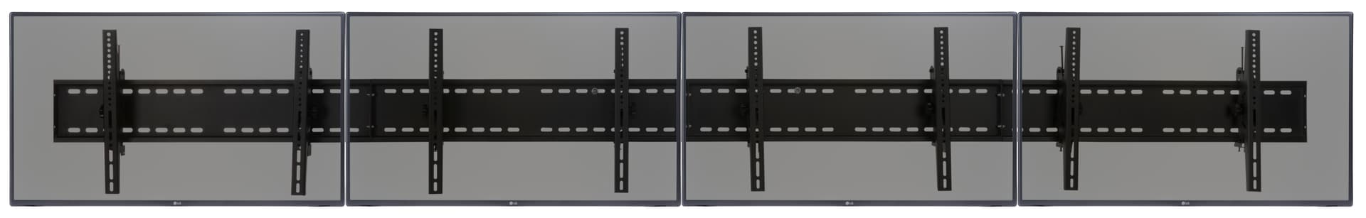 4-Monitor Wall Bracket for Flat Panel Screens