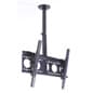 Ceiling TV Mount, Fits 36 to 65" Monitors, Height-Adjustable, 360° Rotation - Black