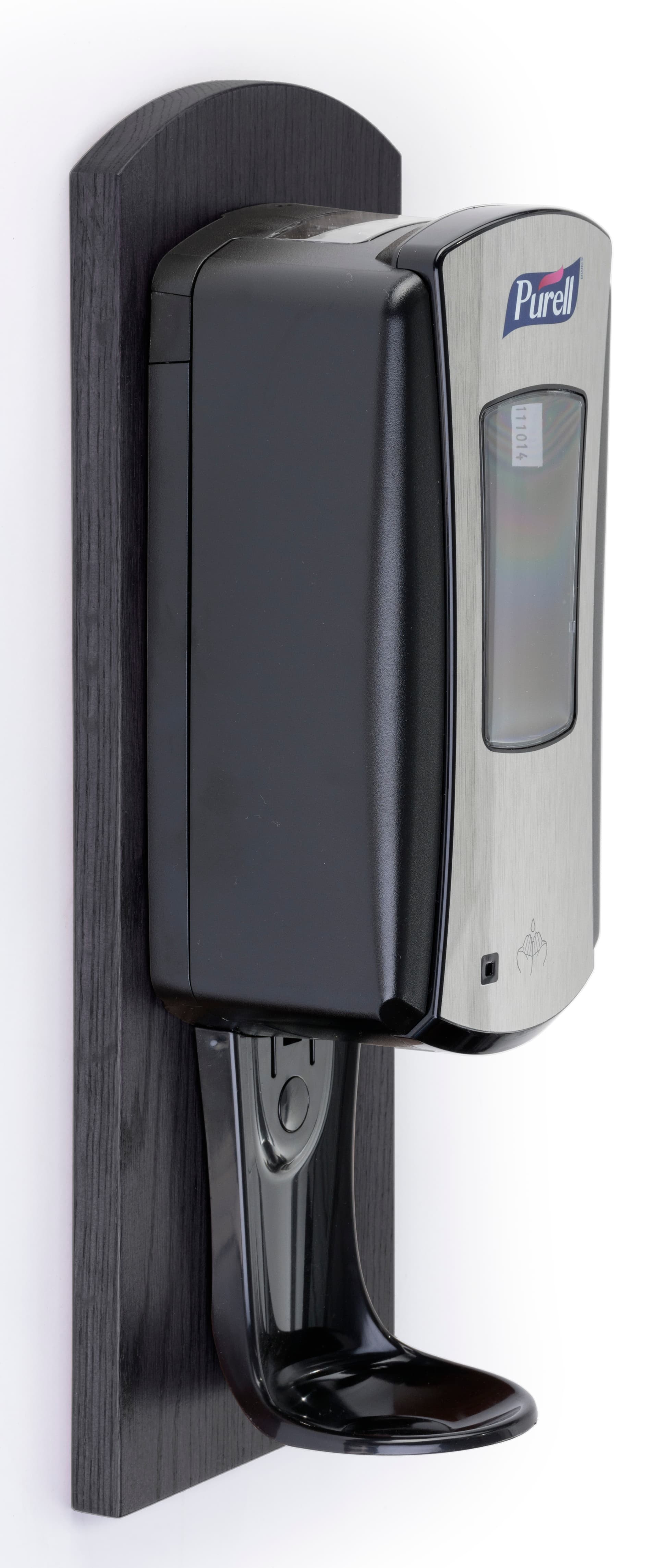 Black Purell Wall Dispenser with Drip Tray
