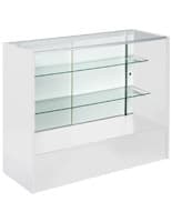 4’ White Display Case 