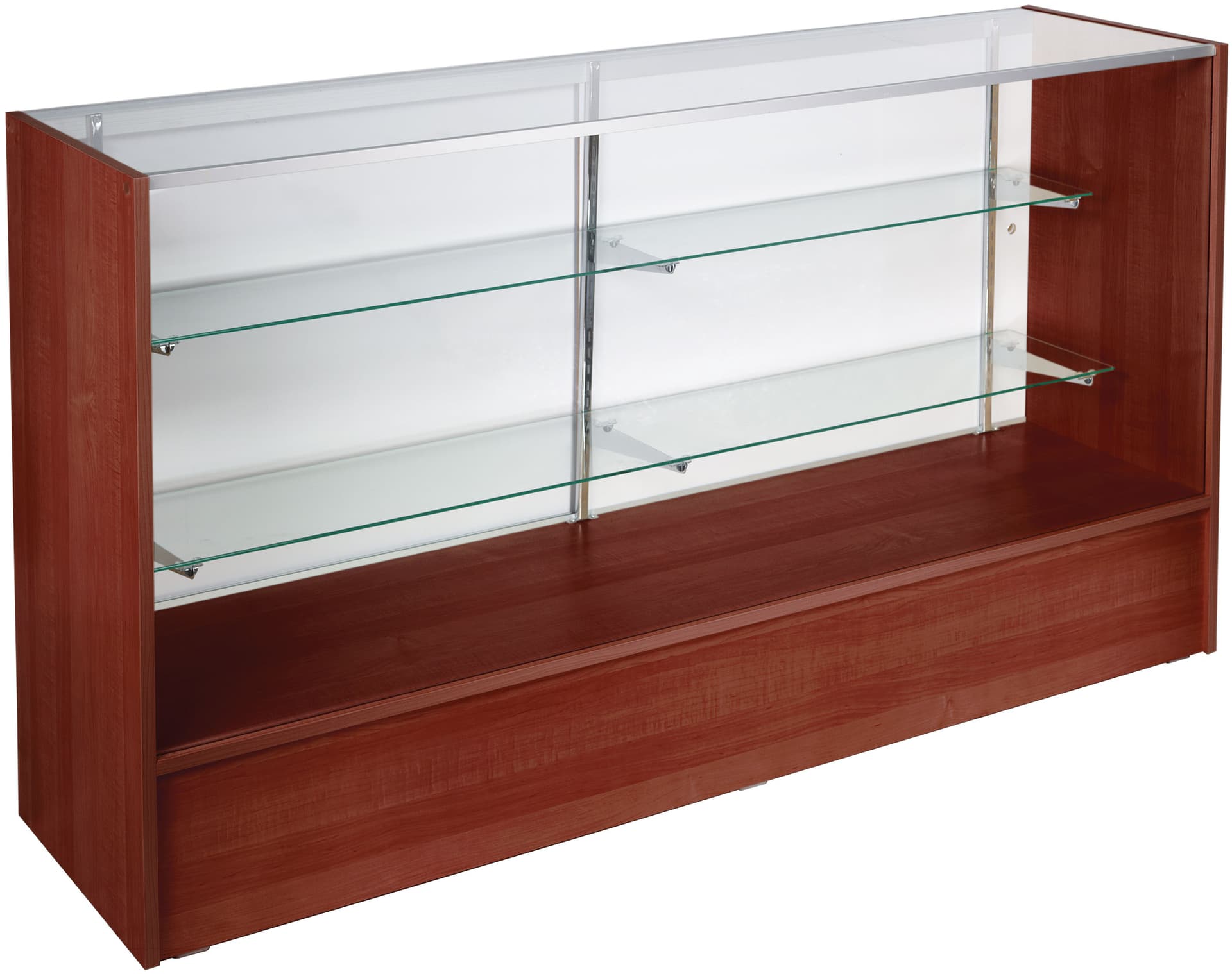 Showcases: Are 6' Long Cherry Melamine Display Counters