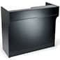 Cash Register Stand w/ Locking Cash Drawer, Ledge Top, and Two Adjustable Shelves