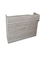Cash register stand with ledge top