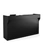 Cash Register Stand w/ Locking Cash Drawer, Ledge Top, and Two Adjustable Shelves