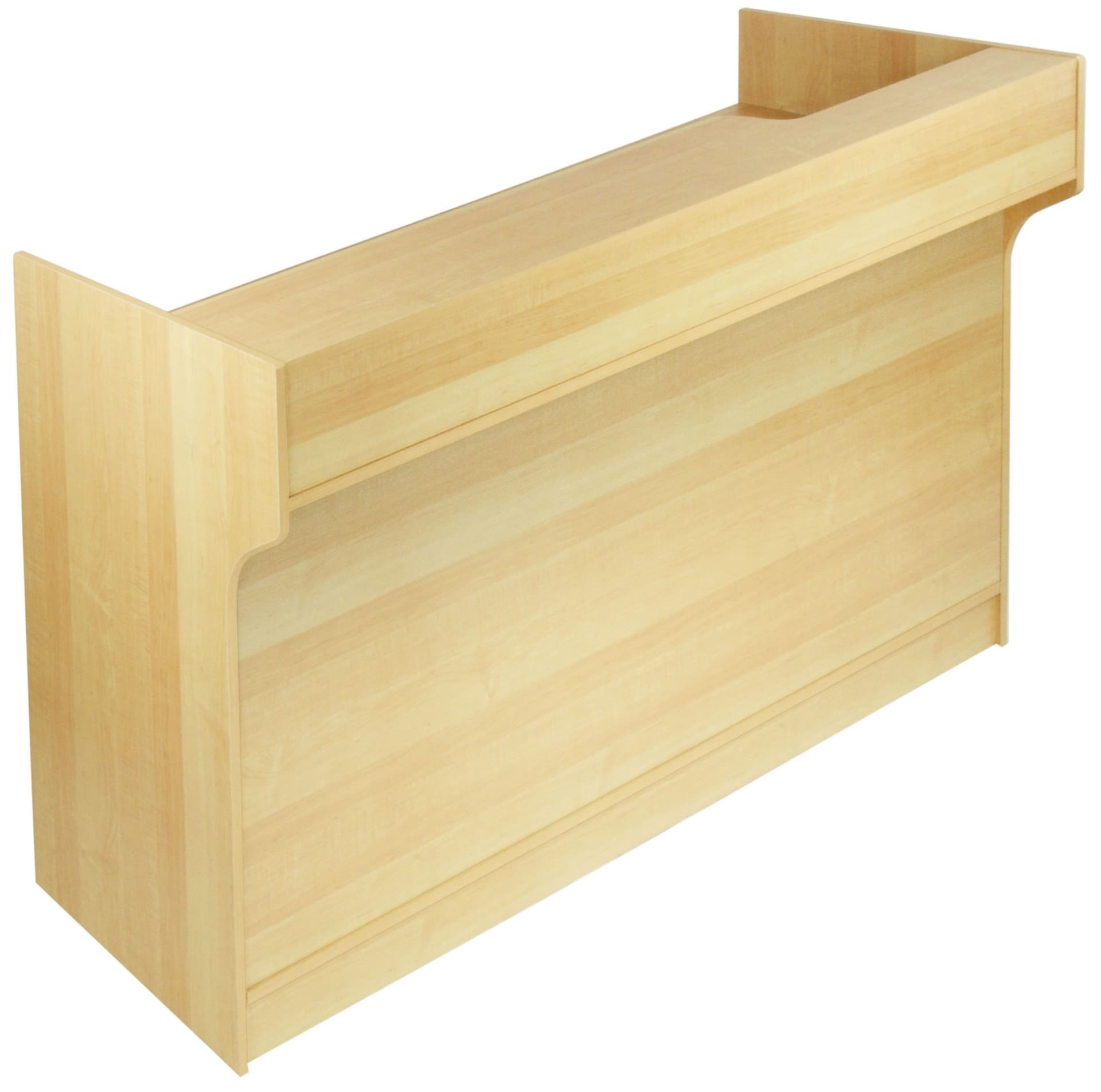 Retail Sales Counters: 72"W Ledgetop - Maple Melamine