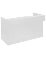 Solid White Ledgetop Counter