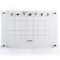 36 x 24 Write-On Board, Wall Mount, Dry Erase, Monthly Calendar, Acrylic – Clear