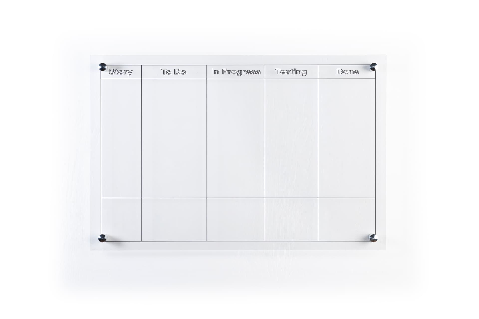 Coated custom printed dry erase board
