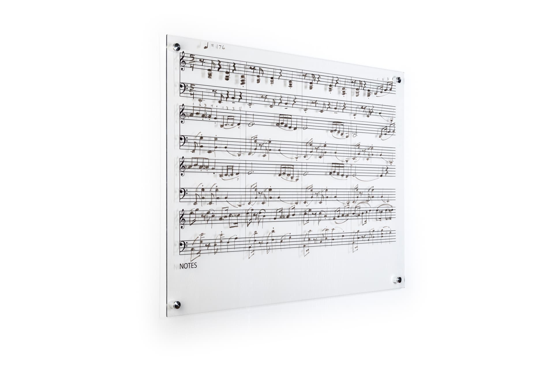 Stain-resistant custom printed markerboard