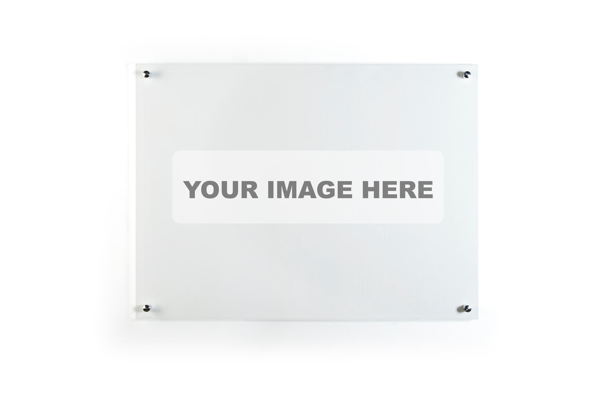 Clear acrylic custom printed markerboard