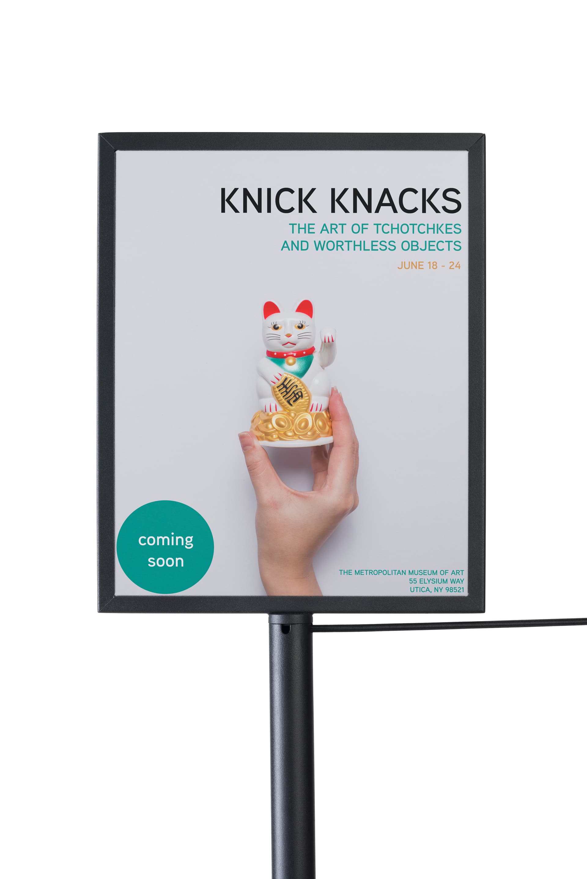 8.5 x 11 stanchion label frame