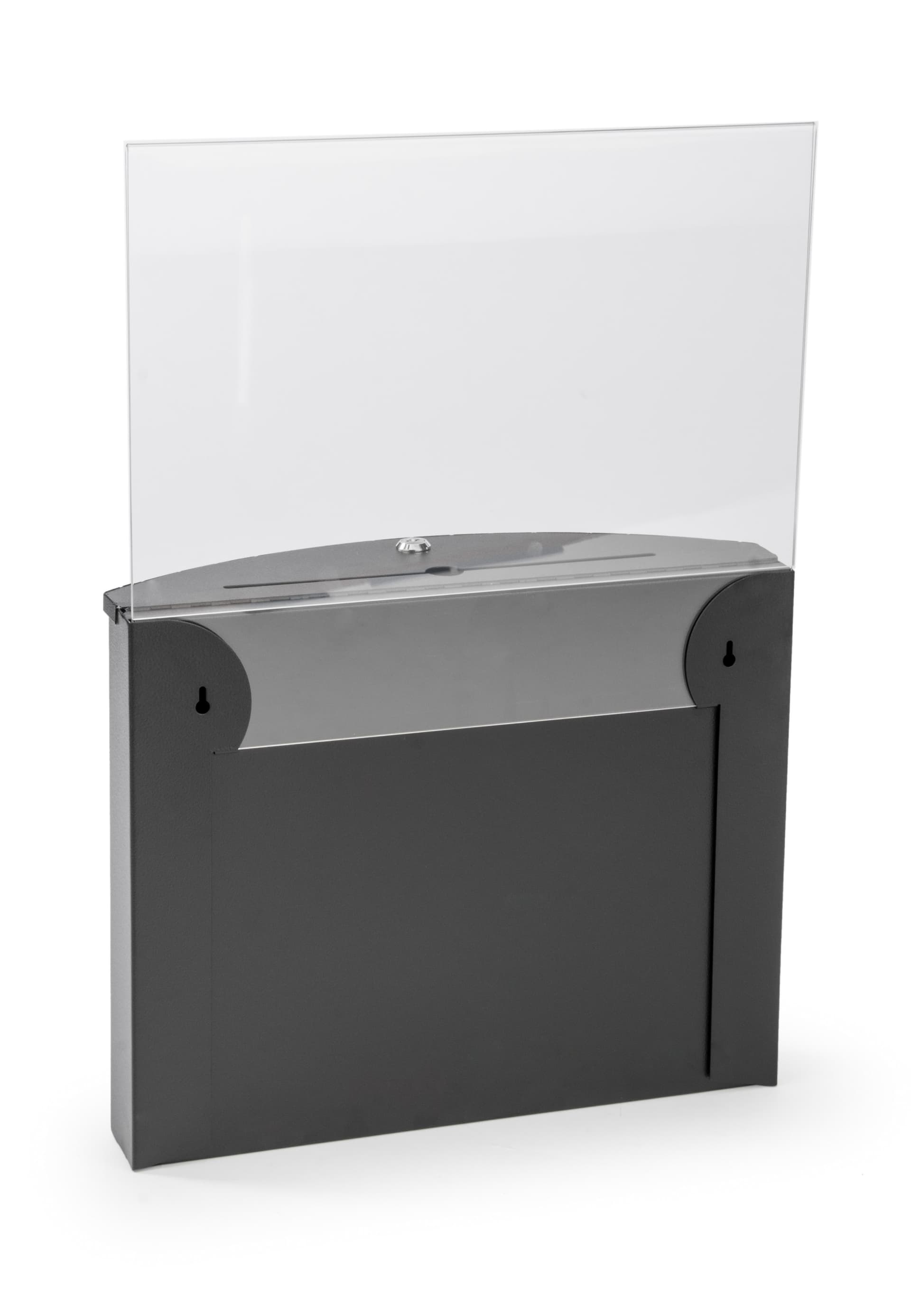 Curved Ballot Box with 11” x 17” Sign Holder