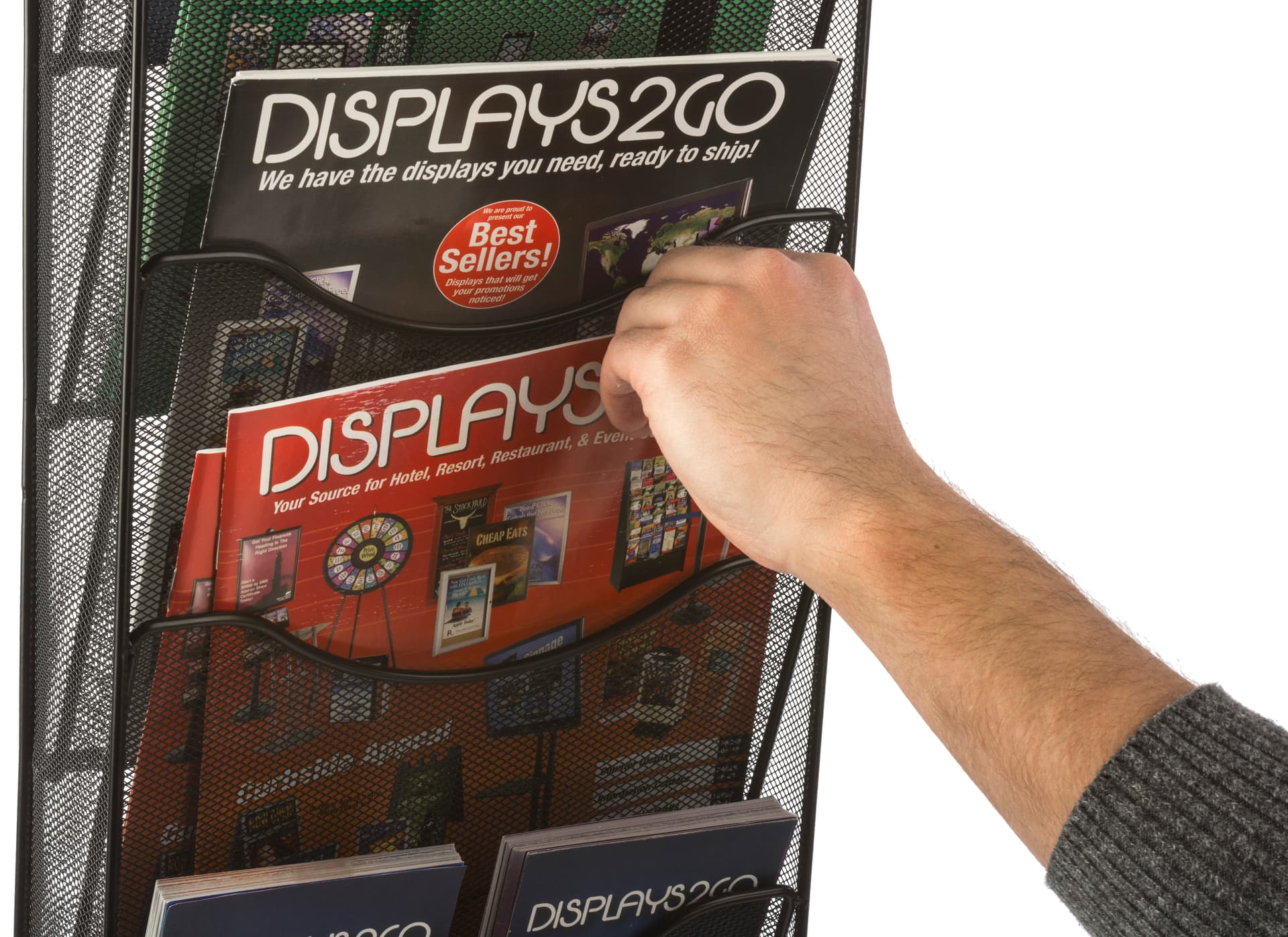 Mesh Wall Magazine Rack for Pamplets or Periodicals