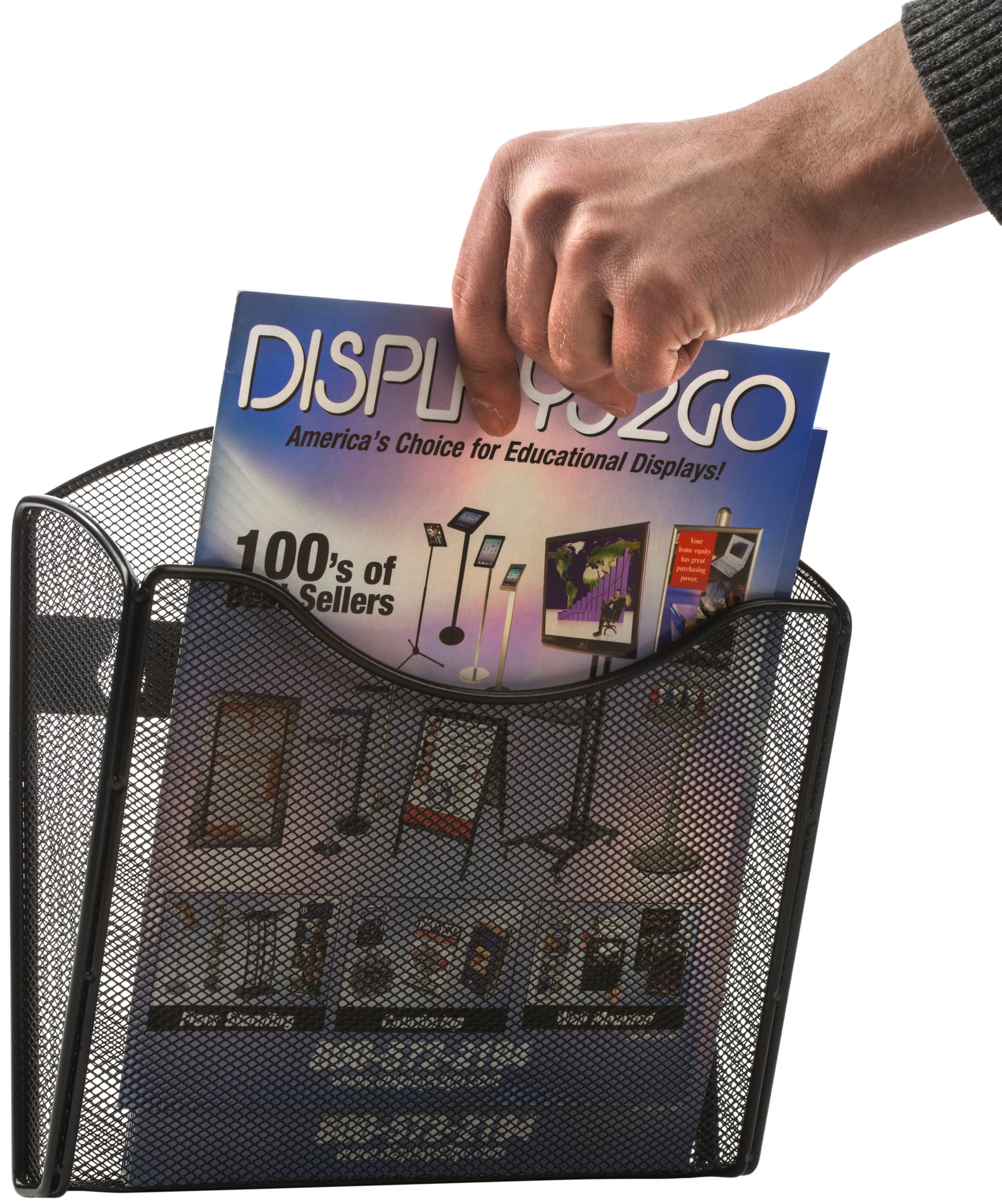 Mesh Brochure Holder for Wall in Offices