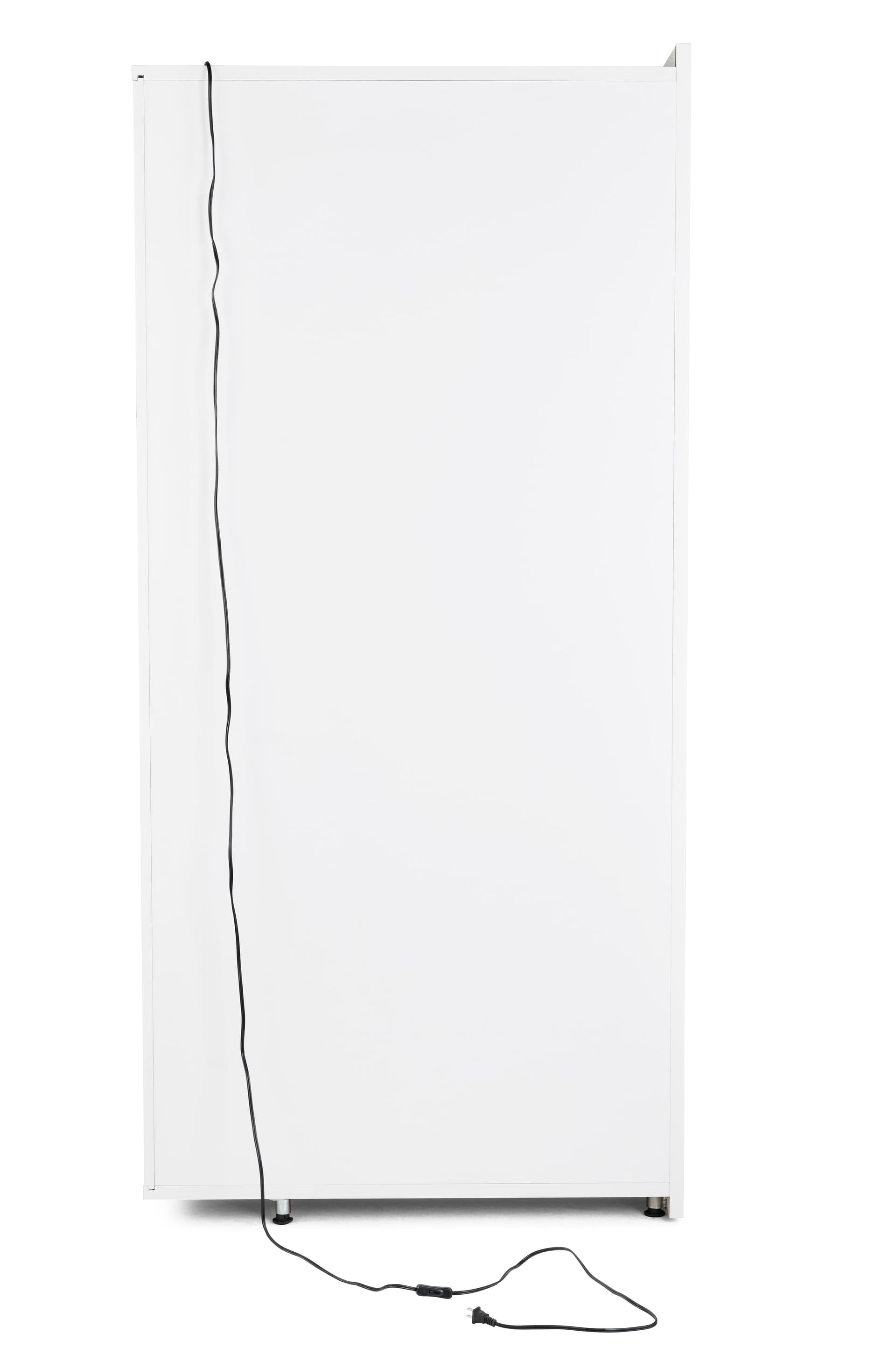 Contemporary display cabinet with 13' power cord