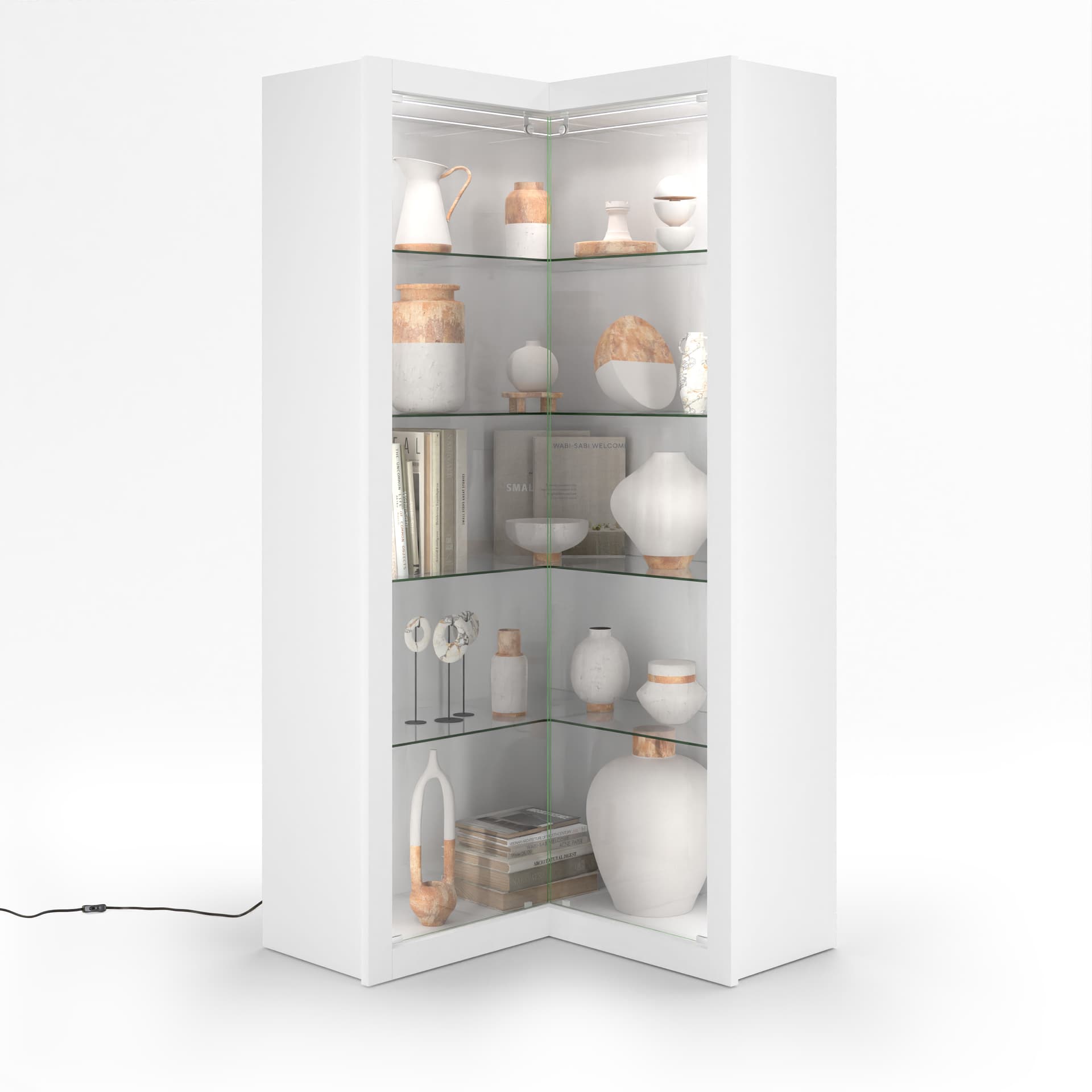 Contemporary display cabinet with modern design