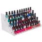 Countertop Display Rack for Nail Polish, 5 Tiers, Open Shelving, Acrylic - Clear