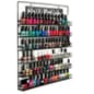 6-Tier Wire Display Rack for Wall Mount Use, Holds Nail Polish, Sign Included - Black