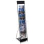 10-Tiered Metal Wire Magazine Floor Stand, 8.5"w, Portable