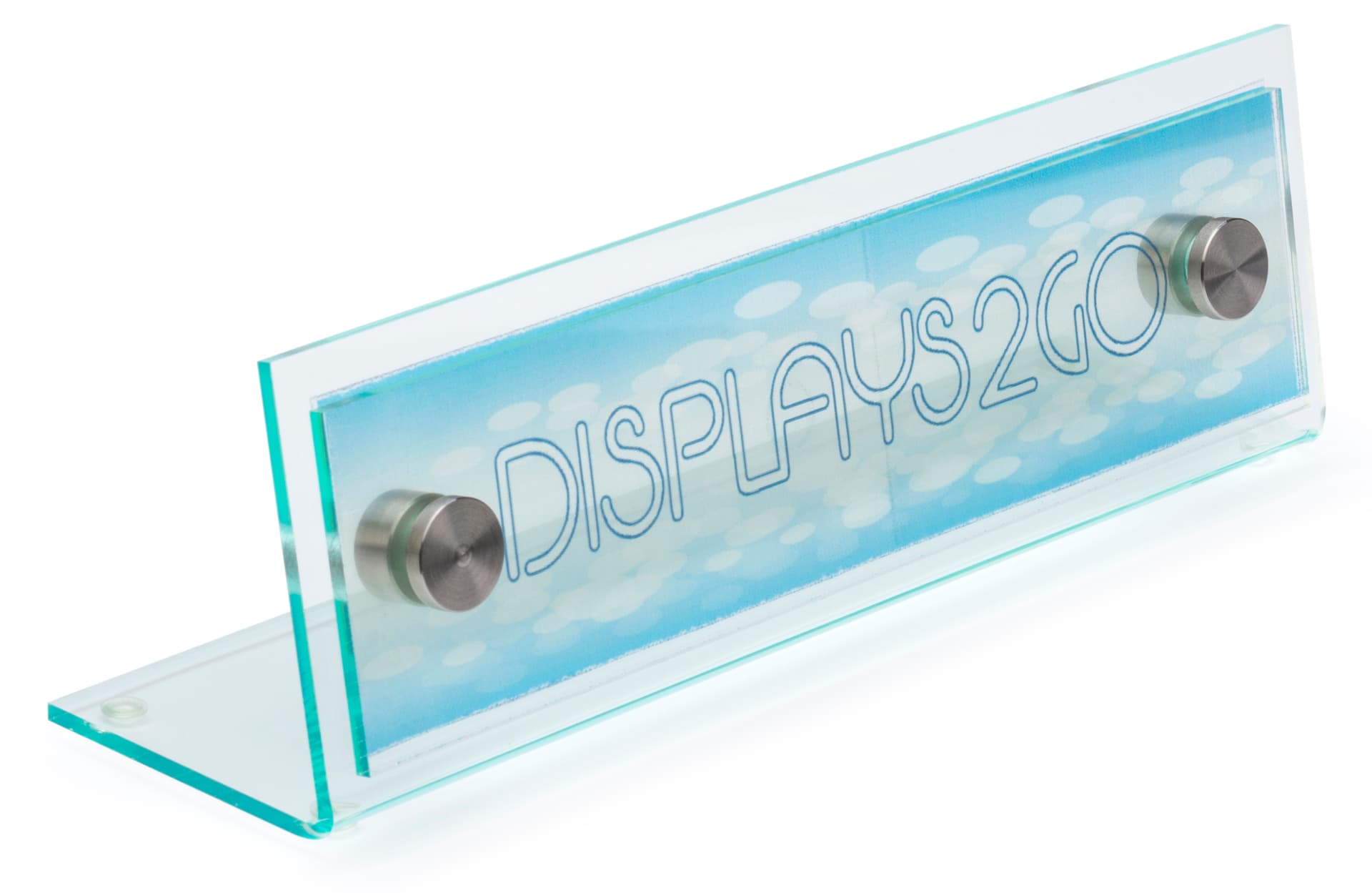 Customizable Desk Name Plate Holder