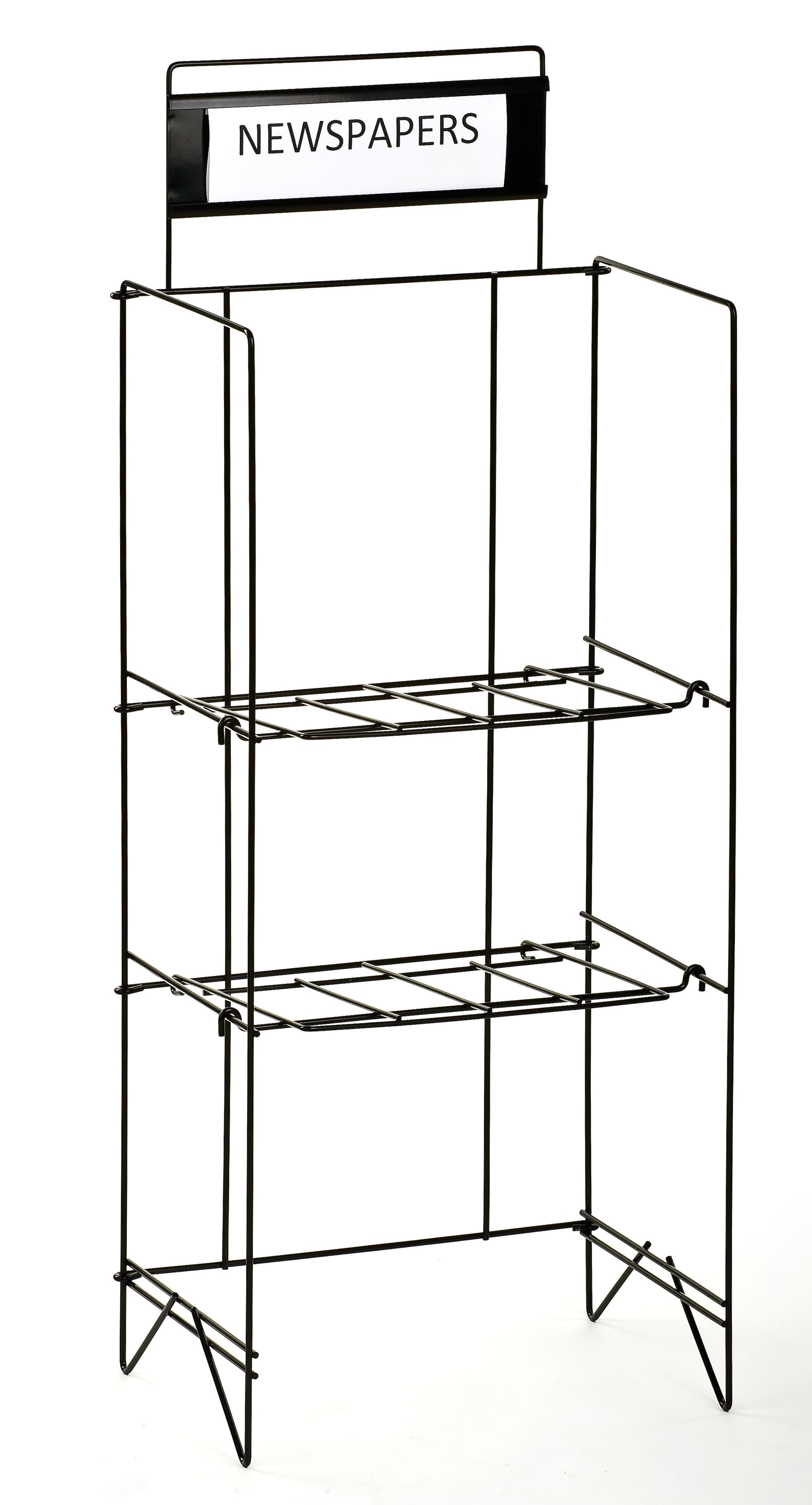 wire newspaper stand