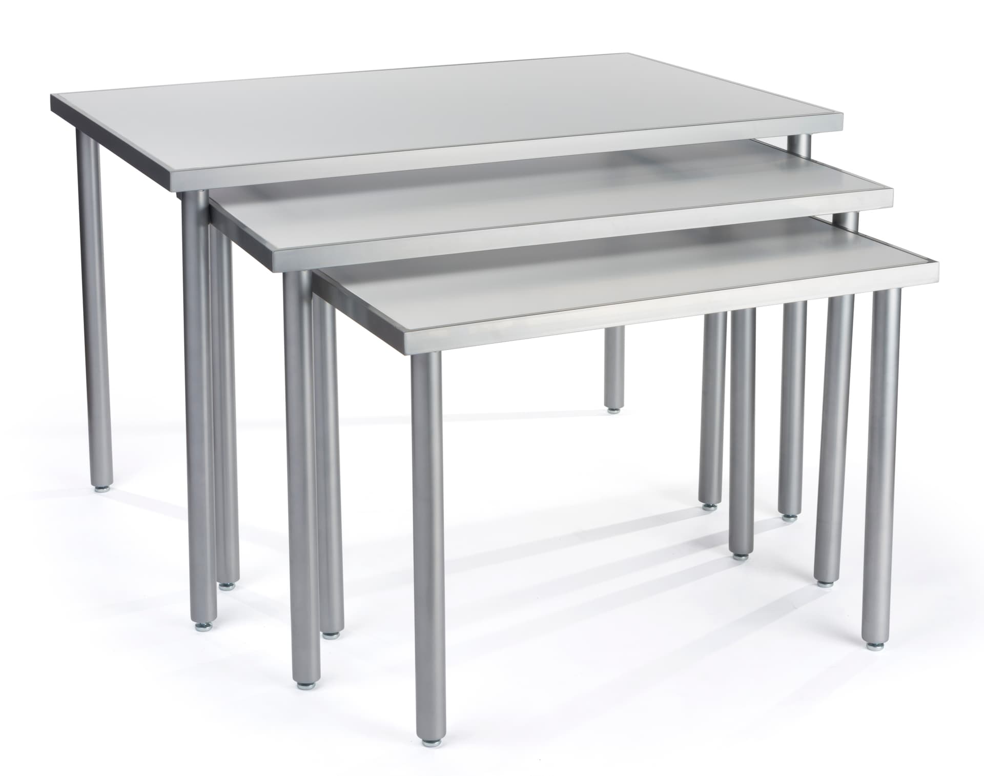 3 Piece Nesting Tables with Melamine Finish