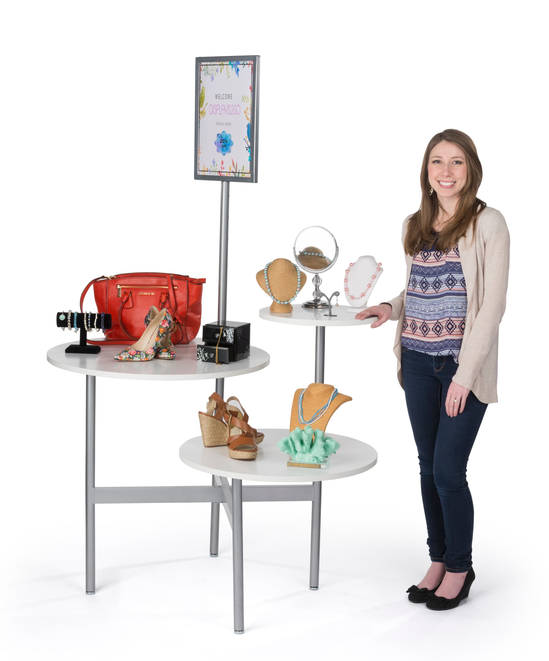 Modern Display Table with Ample Product Space