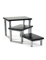 Black Nesting Risers with Steel Frame Black Nesting Risers with Semi-Gloss Finish