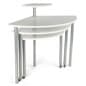 Nesting Display Tables with 4 Tiers, Swiveling - White