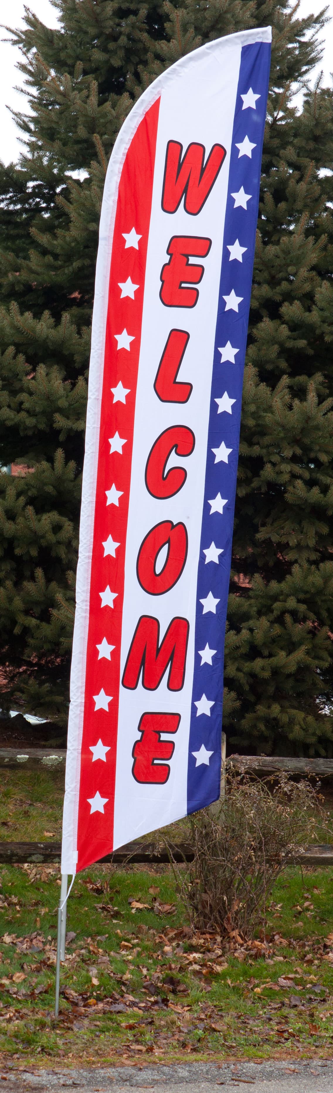 Patriotic Feather Flag