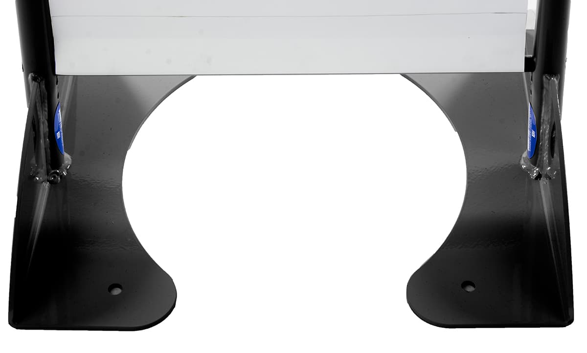 16" x 72" Black Permanent Banner Stand w/o Graphic; Bolts to Hard Surfaces