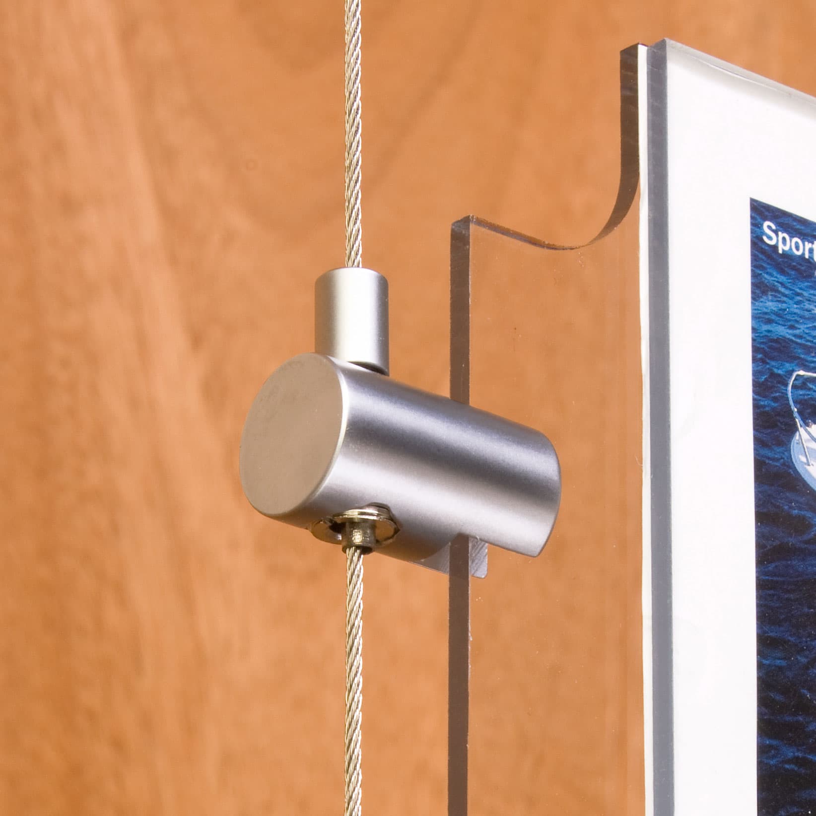 Cable Panel Clamps Grips Acrylic Accessories From Sign Edges