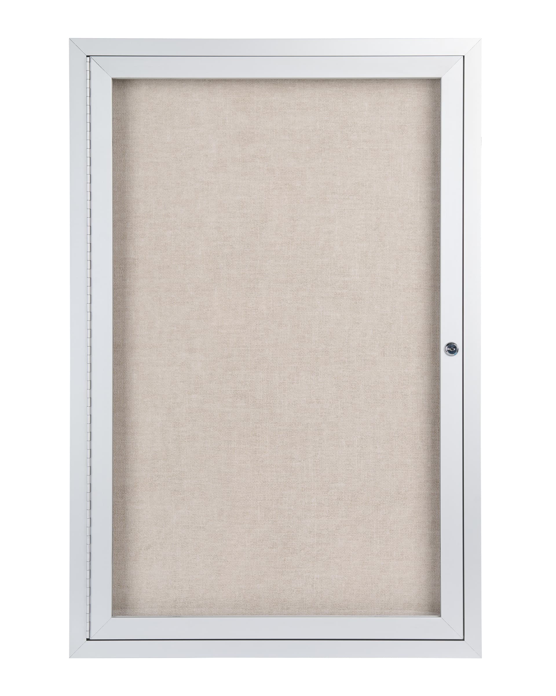 outdoor enclosed bulletin boards with tackable vinyl weave backer