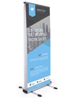 Outdoor double-sided banner display stand digitally printed
