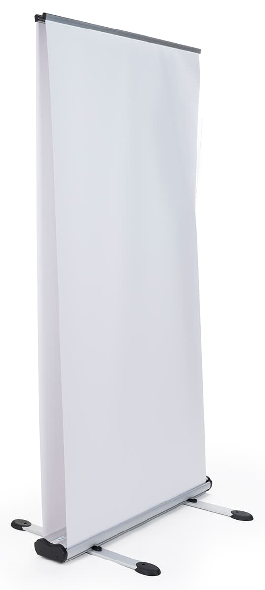Wide outdoor double-sided banner stand with (2) 39" x 79" vinyl panels